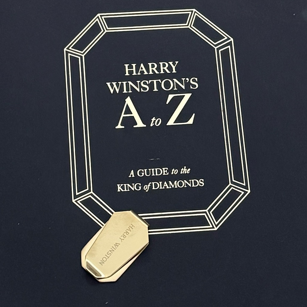 Harry Winston's A to Z Diamond Guide included Official HW GOLD paper clip